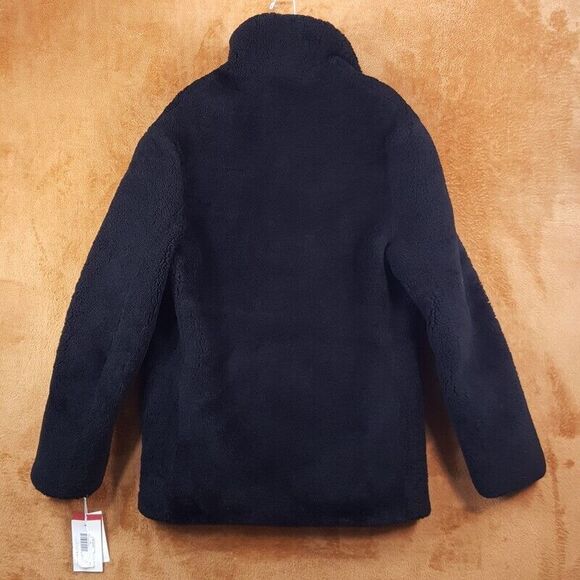 YVES SALOMON ARMY Coat Mens Size 48 Black Single Breasted Lamb Shearling $1825 - Picture 5 of 10